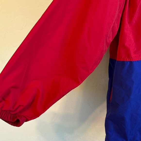 Vintage L.L. Bean Kid’s XL Red/Blue Tribal Design Zip Pullover Gorpcore Jacket - Picture 6 of 14